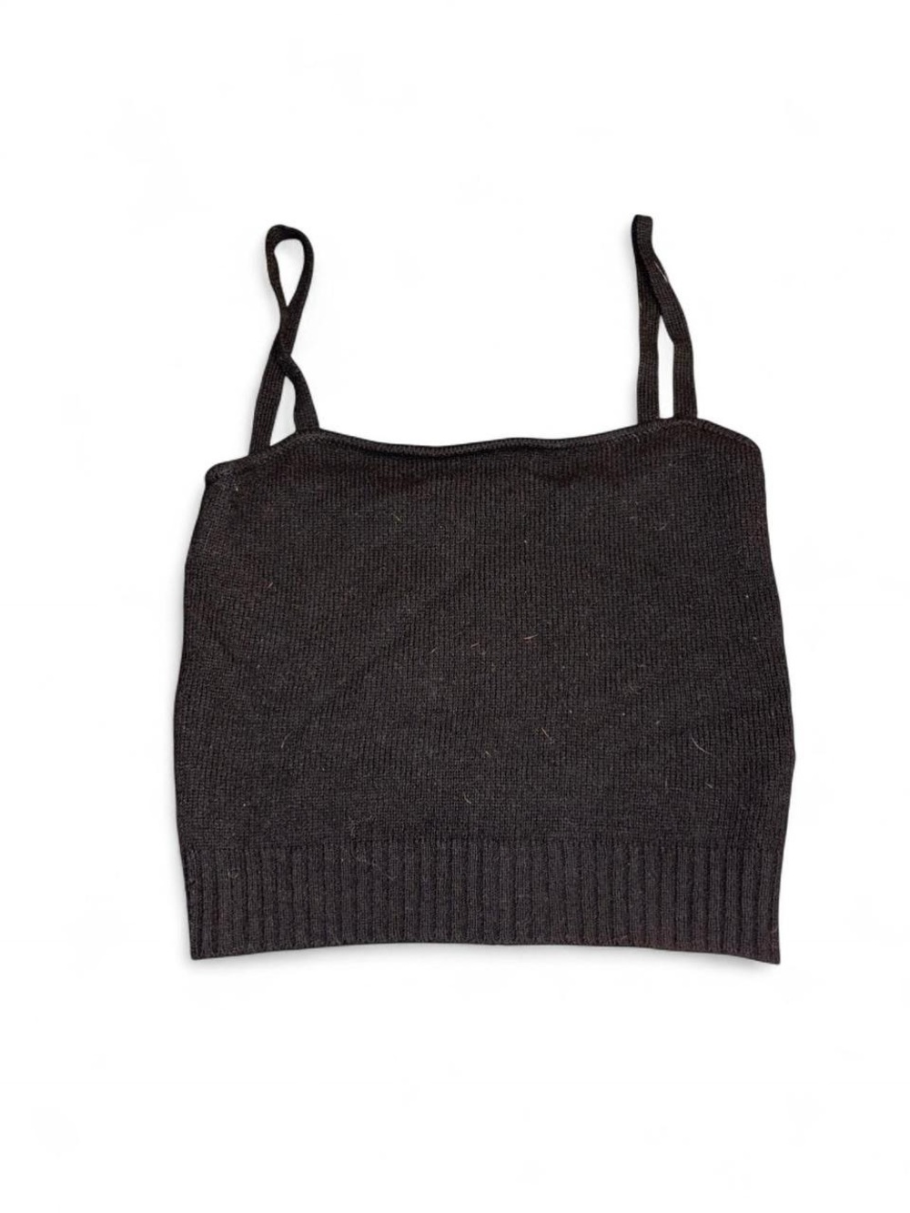Vintage Ralph Lauren Black Ribbed Knit Cami